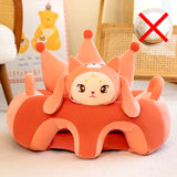 Cute Cartoon Baby Sofa Cover Learning to Sit Seat Feeding Chair Case Kids Baby Sofa Skin Infant Baby Seat Sofa without Cotton