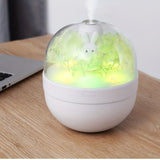 Creative Sweetheart Rabbit DIY Humidifier USB Mini Home Air Purifier Air Mini Cool Mist Preserved Flower Humidifier Preserved Flowers