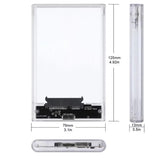 Transparent External Hard Drive 2.5 Inch HDD SSD Case Micro-B to USB3.1 4TB Drive Housing Compatible UASP SATA III Laptop