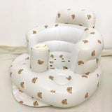 Baby Inflatable Sofa Children Puff Portable Bath Chairs PVC Multifunctional Seat Practice Sitting Bath Stool