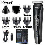 KM-1506 3 in 1 Electric Shaver USB Charging Hair Trimmer Electric Rechargeable Nose Professional Shaving Machine