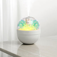 Creative Sweetheart Rabbit DIY Humidifier USB Mini Home Air Purifier Air Mini Cool Mist Preserved Flower Humidifier Preserved Flowers