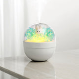 Creative Sweetheart Rabbit DIY Humidifier USB Mini Home Air Purifier Air Mini Cool Mist Preserved Flower Humidifier Preserved Flowers