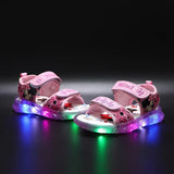 Disney Mickey Minnie LED Light Casual Sandals Girls Sneakers Princess Outdoor Shoes Children'S Luminous Glow Baby Kids Sandals