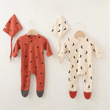 0-24M Newborn Kid Baby Boy Girls Clothes Autumn Spring Print Romper Cute Cotton New Born Jumpsuit Lovely Stretch Body Outfit