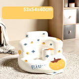 Baby Inflatable Sofa Children Puff Portable Bath Chairs PVC Multifunctional Seat Practice Sitting Bath Stool