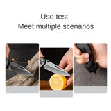 Outdoor Stainless Steel Folding Knife High Hardness Portable EDC Camping Pocket Knife Hiking Travel Self Defense Survival Knife