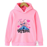 Disney Stitch Street Fashion Sweater for Boys and Girls, Children'S Sports Pullover, Outdoor Sports Hoodie