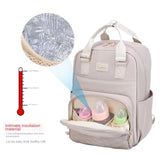 New Mommy Diaper Bags with Diaper Pad Nursing Bags Maternity USB Multifunctional Portable Large Baby Stroller Hanging Bag
