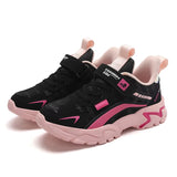 Children Sneaker Girls Shoes Leather Flat Kids Pink Shoes for Girl Lightweight Sports Running Tennis Sneaker Casual Students