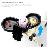 4 in 1 Baby Stroller Dinner Table Tray Phone Holder Plate Accessories Stroller Armrest Dish Tray for Toddler Infant Cup Holder