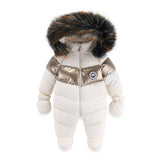 2024 Russian Winter Jumpsuit for Kids plus Velvet Warm Newborn Baby Romper 0-2 Years Infant Boy Winter Overalls Baby Snowsuit