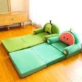 Three-Layer Folding Kid Sofa Fashion Cartoon Crown Seat Cute Baby Resting Chair Kindergarten Cushion Lazy Sofa Child Chair
