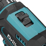 Drillpro Schlagbohrmaschine mit 10 mm Spannfutter, 350 Nm, kabellose elektrische Bohrmaschine für Mak18V-Akku, 4000 U/min, LED-Licht, Bohrmaschinen