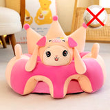 Cute Cartoon Baby Sofa Cover Learning to Sit Seat Feeding Chair Case Kids Baby Sofa Skin Infant Baby Seat Sofa without Cotton