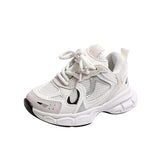 Kids Casual Sports Shoes with Thick Soles Boys Girls Fashion Versatile Sneakers 2024 New Children Mesh Breathable Running Shoes
