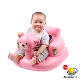 PVC Baby Inflatable Chair Seat Sofa for Bathe Feed Toys Children Portable Outdoor Chair for Boy Girl with Pump