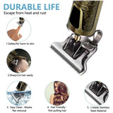 T9 LCD Electric Hairdresser Oil Shaving Head Electric Pusher Carving Electric Pusher Clipper Hair Precision Trimmer for Men Care