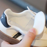 Children'S Training Shoes 2024 Fashion Boys Sports Board Shoes Casual Girls White Shoes Soft Sole Baby Sneakers