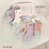 5Pcs New Children'S Socks Cartoon Summer Mesh Thin Cotton Boys and Girls Short Baby Socks