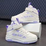 Winter Warm Kids Sneakers Boys Girls Skateboard Shoes Plush High Top Fashion Children Sports Tennis Walking Casual Warm Shoes