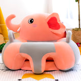 Cartoon Baby Sofa Anti-Drop Cute Animals Sofa Chair Learning to Sit Seat Feeding Chair Kids Room Decor Non-Slip Sofa Cushion