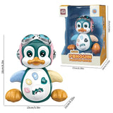 Baby Musical Penguin Toys Crawling Walking Moving Tummy Time Light up Infant Toys Baby Toys Interactive Learning Toddler Gift
