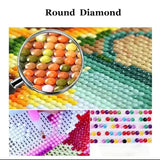 Zipper Bag 5D DIY Disney Diamond Painting Kit Large White Sticker Diamond Embroidery Cross Embroidery Art Children'S Gift