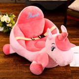 Cute Baby Sofa Cartoon Animal Giraffe Kids Seat Bean Bag Chair Puff Skin Toddler Children Infant Soft Plush Comfort Washable