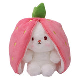 Fruit Transformed into to Fruit Rabbit Pillow Plush Doll Toy Girl Birthday Present Decoration 7.2Inch