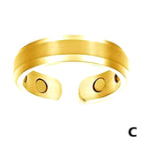 Magnetic Therapy Rings Women Men Fashion Slimming Fat Burning Opening Rings Lymphatic Detox Magnetic Health Care Jewelry