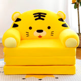 Three-Layer Folding Kid Sofa Fashion Cartoon Crown Seat Cute Baby Resting Chair Kindergarten Cushion Lazy Sofa Child Chair