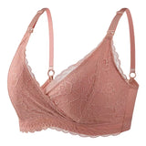 Feeding Bra Maternity Bras Wirefree Lace Nursing Bra Pregnancy Clothes Prevent Sagging Breastfeeding Women'S Sujetador Lactancia