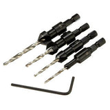 Drillpro DB-C2 4-teiliges Holzbohrer-Set für Schreinerarbeiten