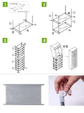 Dustproof Shoe Storage Rack Organizer Multilayer Nonwoven Shoes Storage Cabinet Home Hallway Space-Saving Cabinets Shoe Shelf