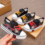 Disney Spiderman Children Canvas Shoes Girls Running Sneakers Spring Fashion Teenager Kids Shoes for Boys Casual Shoes 26-36