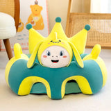 Cute Cartoon Baby Sofa Cover Learning to Sit Seat Feeding Chair Case Kids Baby Sofa Skin Infant Baby Seat Sofa without Cotton