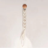 Vintage Simple Crochet Pacifier Clip Baby Cotton Tassel Pacifier Chain for Newborn Teething Soother Chew Dummy Clips Hand Made
