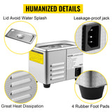 SucceBuy 800 ml Ultraschallreiniger Tragbare Waschmaschine 35 W Mini-Geschirrspüler Lave-Dishes Ultraschallbad für Haushaltsgeräte